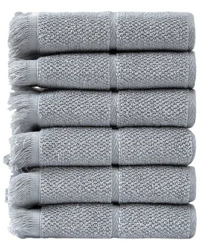 Ozan Premium Home Mirage Collection 6pc Washcloth Set In Blue