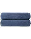 Ozan Premium Home Opulence Bath Sheets Set Of 2 In Blue