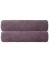 Ozan Premium Home Opulence Bath Sheets Set Of 2 In Purple
