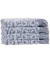 Ozan Premium Home Panache 4pc Washcloth In Blue