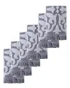 Ozan Premium Home Panache 6pc Washcloth In Blue