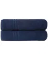 Ozan Premium Home Sienna Bath Sheets Set Of 2 In Blue