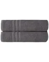 Ozan Premium Home Sienna Bath Sheets Set Of 2 In Grey