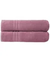 Ozan Premium Home Sienna Bath Sheets Set Of 2 In Pink
