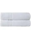 Ozan Premium Home Sienna Bath Sheets Set Of 2 In White