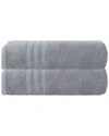 Ozan Premium Home Sienna Bath Towels Set Of 2 In Grey