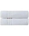 Ozan Premium Home Sienna Bath Towels Set Of 2 In White
