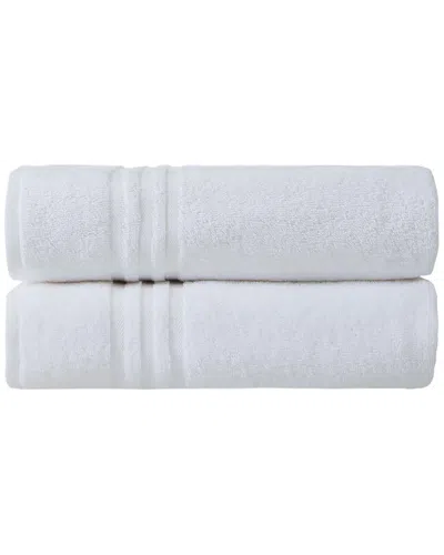 Ozan Premium Home Sienna Bath Towels Set Of 2 In White