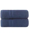 Ozan Premium Home Sienna Hand Towels Set Of 2 In Blue