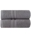 Ozan Premium Home Sienna Hand Towels Set Of 2 In Grey