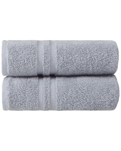Ozan Premium Home Sienna Hand Towels Set Of 2 In Grey