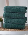 Ozan Premium Home Sorano Collection 4pc Turkish Cotton Hand Towel Set