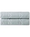 Ozan Premium Home Sovrano 2pc Bath Sheets In Aqua
