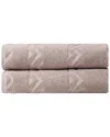Ozan Premium Home Sovrano 2pc Bath Sheets In Beige