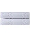 Ozan Premium Home Sovrano 2pc Bath Towels In White