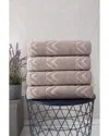 Ozan Premium Home Sovrano 4pc Bath Towels In Beige
