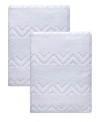 Ozan Premium Home Turkish Cotton Sovrano Collection Luxury 2-pc. Bath Sheet Set In White
