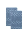 Ozan Premium Home Turkish Cotton Sovrano Collection Luxury 2-pc. Bath Towel Set In Blue
