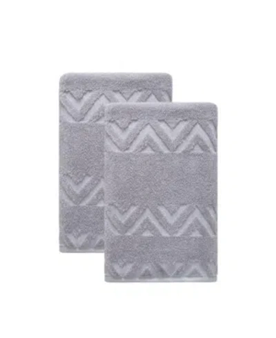 Ozan Premium Home Turkish Cotton Sovrano Collection Luxury 2-pc. Bath Towel Set In Light Gray