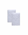 Ozan Premium Home Turkish Cotton Sovrano Collection Luxury 2-pc. Hand Towel Set In White