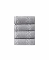 Ozan Premium Home Turkish Cotton Sovrano Collection Luxury 4-pc. Hand Towel Set In Light Gray