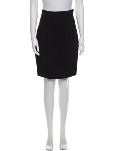 Pre-owned Ozbek Knee-length Skirt In Black