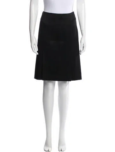 Pre-owned Ozbek Knee-length Skirt In Black