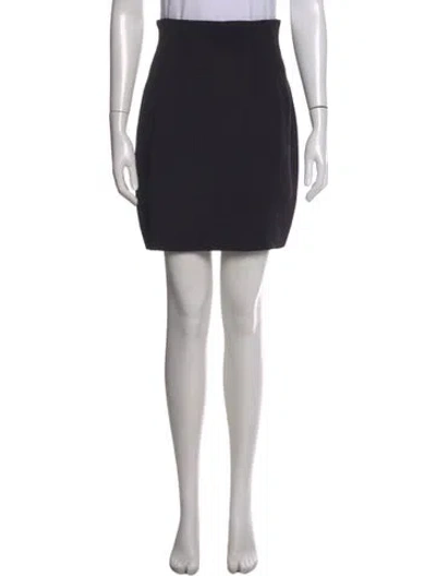 Pre-owned Ozbek Mini Skirt In Black