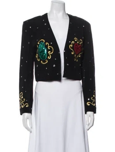 Pre-owned Ozbek Vintage 1988 Jacket In Black