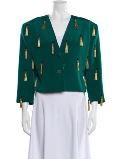 Pre-owned Ozbek Vintage 1990's Jacket In Green