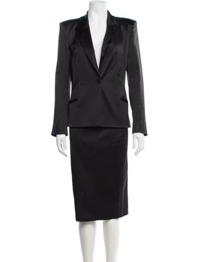 Pre-owned Ozbek Vintage 1990's Skirt Suit In Black