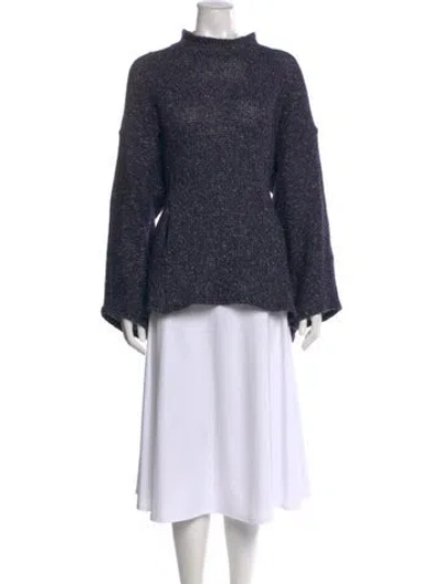 Pre-owned Ozbek Vintage 1990's Sweater In Blue