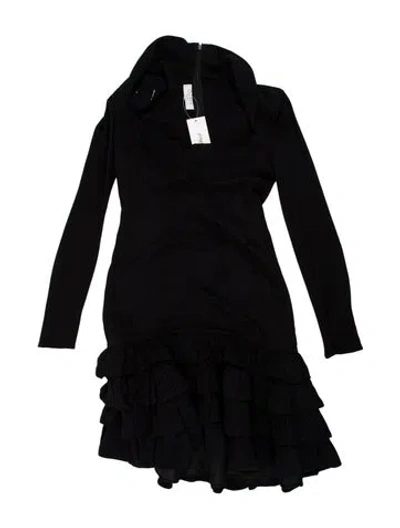 Pre-owned Ozbek Vintage Knee-length Dress In Black