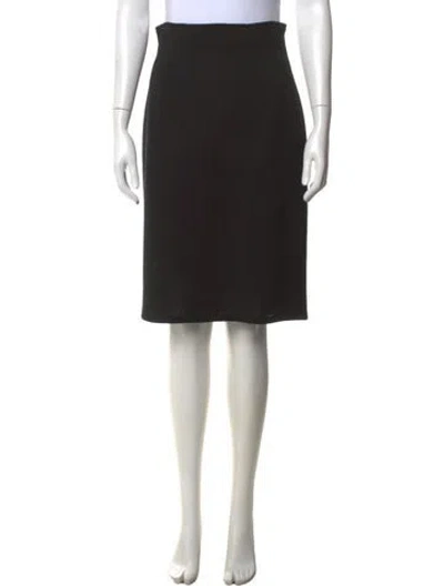 Pre-owned Ozbek Vintage Knee-length Skirt In Black
