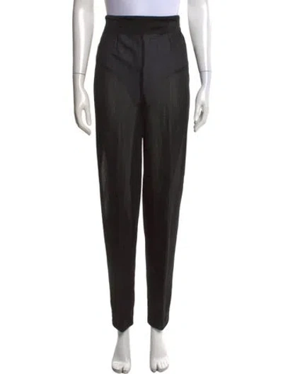 Pre-owned Ozbek Vintage Straight Leg Pants In Black