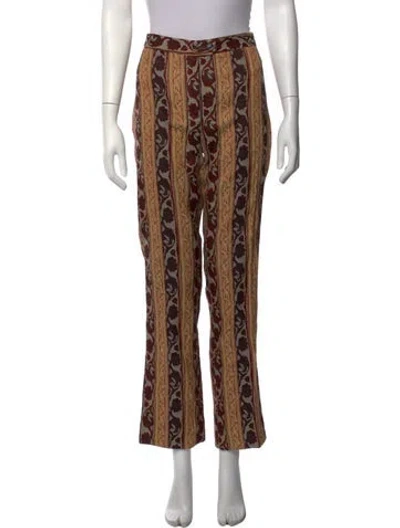 Pre-owned Ozbek Vintage Straight Leg Pants In Red