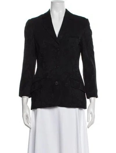 Pre-owned Ozbek Wool Blazer In Black