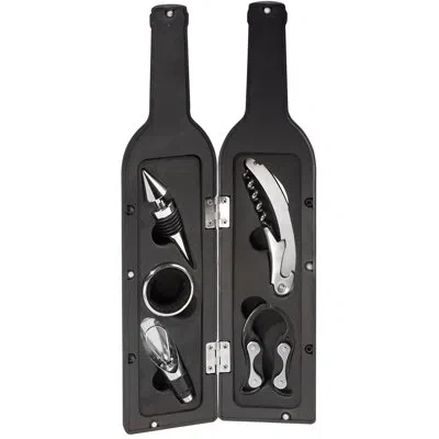 Ozeri 5-piece Wine Bottle Corkscrew And Accessory Set In Black