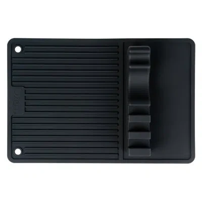 Ozeri Bbq And Grill Utensil Holder Mat In Matte Black