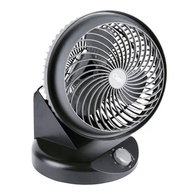 Ozeri Brezza 360 10" Oscillating Table Fan In Gray,black