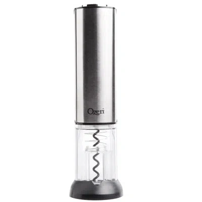 Ozeri Extravo Electric Wine Opener In Stainless Steel With Auto Activation