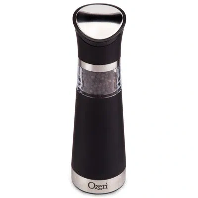 Ozeri Graviti Pro Electric Pepper Grinder In Black;white