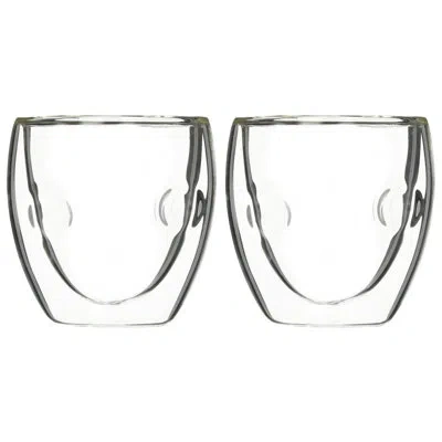 Ozeri Moderna Artisan Series 2 oz Double Wall Espresso Glasses In Clear