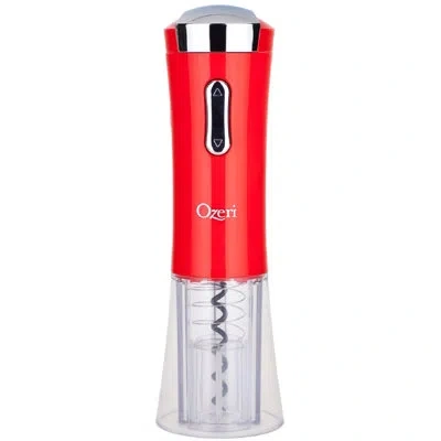 Ozeri Nouveaux Electric Wine Opener In Red