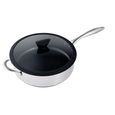 Ozeri Stainless Steel All-in-one Apeo & Pfoa-free 5.3 Qt Non-stick Sauce Pan With Lid In Silver