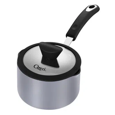 Ozeri Stone Earth All-in-one Apeo & Pfoa-free 5.3 Qt Non-stick Sauce Pan With Lid In Dark Gray