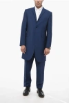 OZWALD BOATENG WOOL BLEND FROCK SUIT WITH NOCTH LACEL