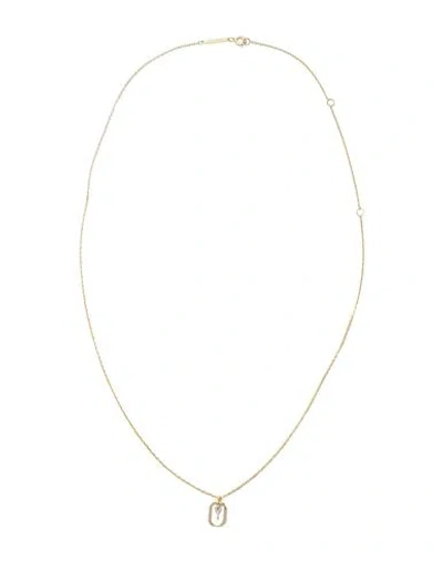 P D Paola Mini Letter Y Necklace Woman Necklace Gold Size - 925/1000 Silver, Zirconia