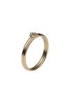 P D Paola Nova Gold Ring Woman Ring Gold Size 7.5 925/1000 Silver, 750/1000 Gold Plated, Cubic Zirco In Gold