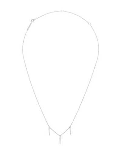 P D Paola Peak Supreme Silver Necklace Woman Necklace Silver Size - 925/1000 Silver, Zirconia